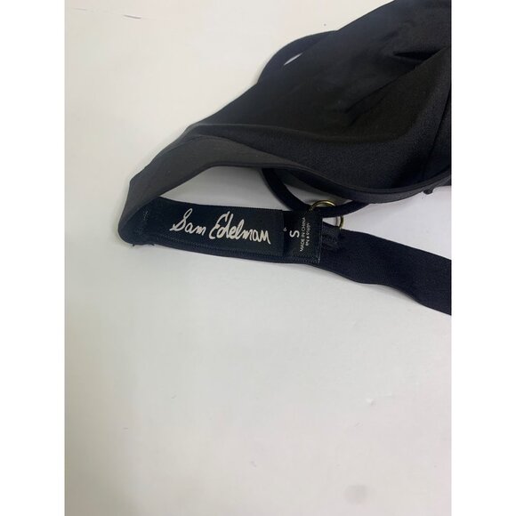 Sam Edelman Black Strappy Cutout Wireless Bralette Top Women’s Size Small - Picture 6 of 7